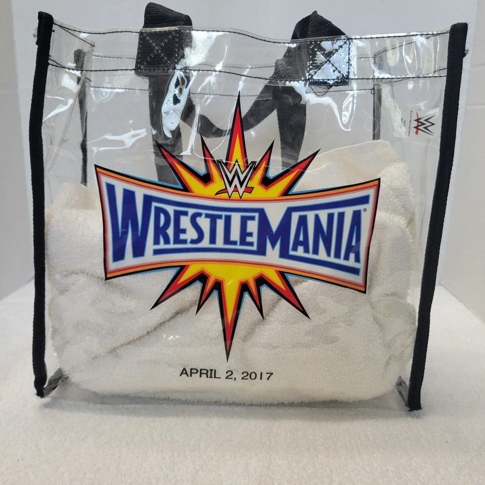 Wrestlemania Clear Event Bag April 2, 2017 Featuring GOLBERG Orlando FL RAW